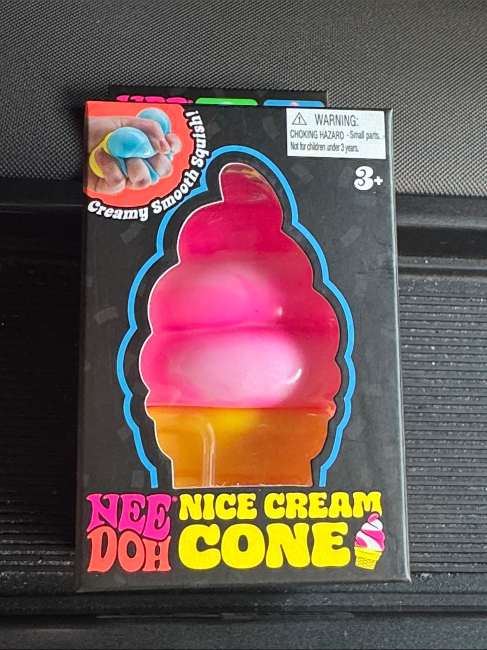 Needoh Pink Nice cream cone Ice Cream Cone Kids Toy - Soft Squishy Play